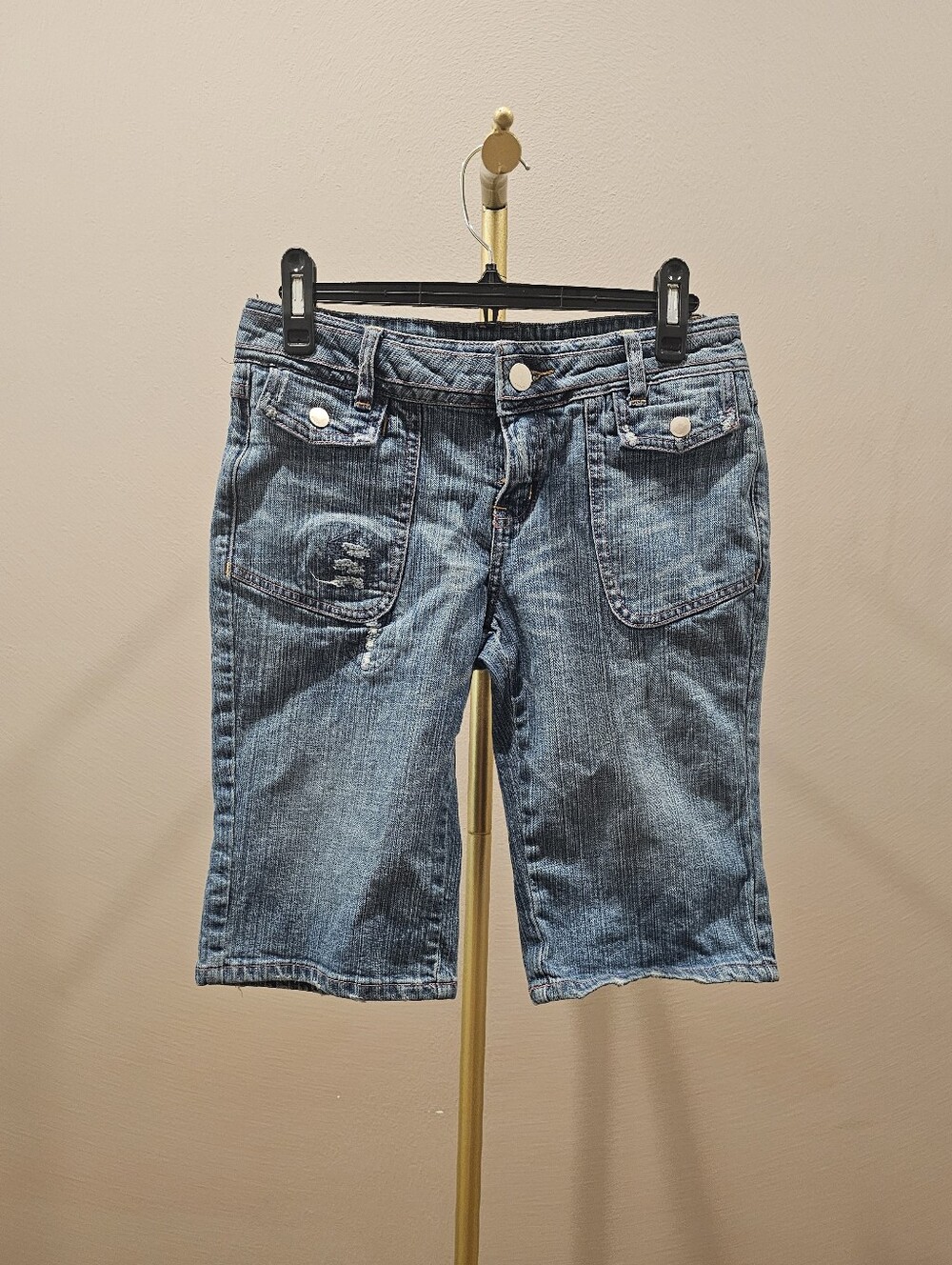 Vintage Zana Di Low Rise Women’s Blue Denim Bermuda Jeans Shorts